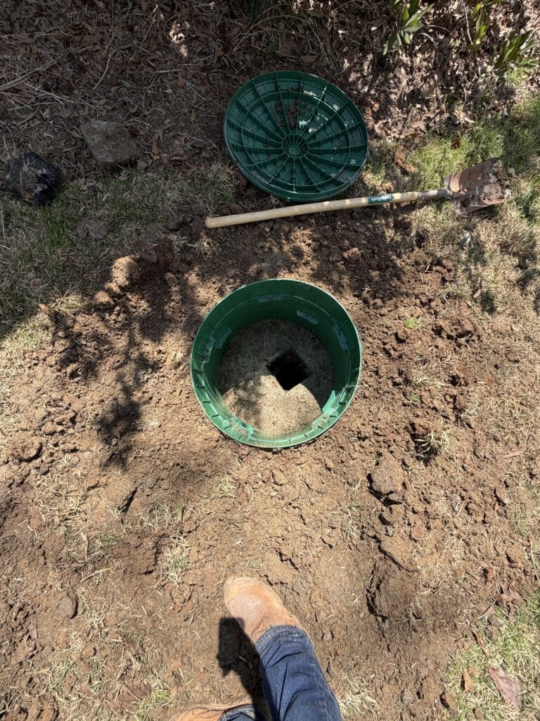 Septic tank access point